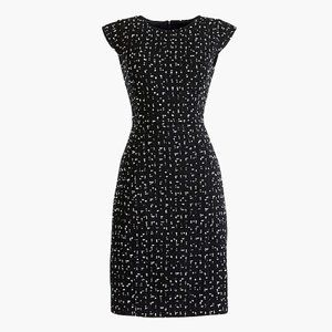 J. Crew Tweed Cap Sleeve Sheath Dress